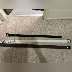 3 Men’s Belts- Variety of colors